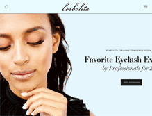 Tablet Screenshot of borboletabeauty.com